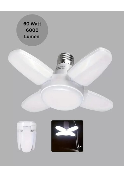 Hepsi Enerji Tasarruflu Led Ampül 60 Watt 4 Kollu Beyaz Işık Yeni Nesil Najmaddin Diğer