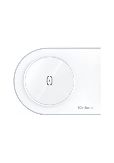 Mcdodo CH-7062 3in1 15W Çoklu Magsafe Kulaklık Saat ve Telefon Şarj Stand Beyaz