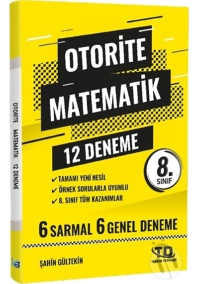 Tandem 8.Sınıf Otorite Matematik 12 Deneme