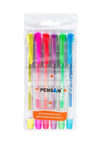 Pensan My-kıng Neon Jel Kalem 6lı Set - Pe02227jk00n6 165-Koyu Yeşil