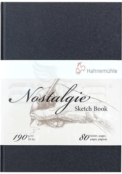Hahnemühle Nostalgie Sketch Book Çizim Defteri Sert Kapak Dikey 190g 80 Yaprak