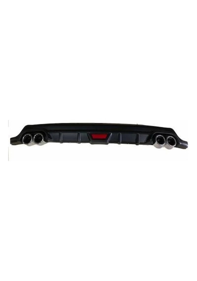 Mazda 626 Uyumlu Body Kit Difüzör 4 Çıkış Yuvarlak Siyah Model 2