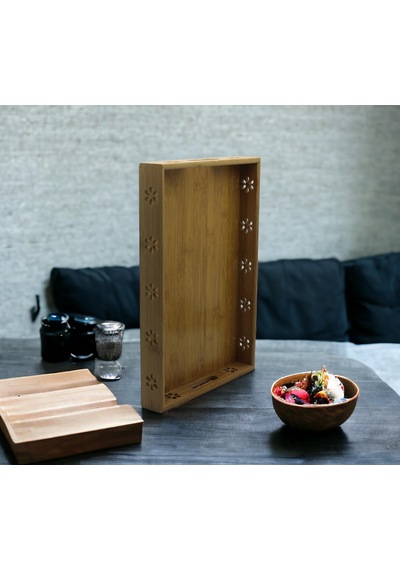 Kotıa Home Bambu Dekorlu Tepsi Büyük