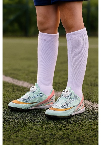 Mini Bonito Üniseks Yeni Nesil Mekanizmalı Futbol Halı Saha Ayakkabısı Mint