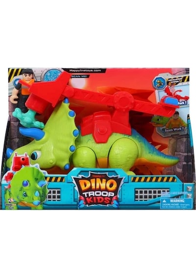 Triceratops Sesli Dino Troop Çocuk Oyun Seti Mega Arm