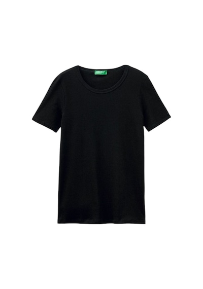 United Colors Of Benetton Basic Kısa Kollu Bisiklet Yaka T-shirt SIYAH