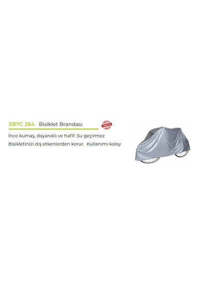 Bisiklet Brandası Su Geçirmez Bisiklet Koruma Örtüsü, Brandası (430263067) Gri