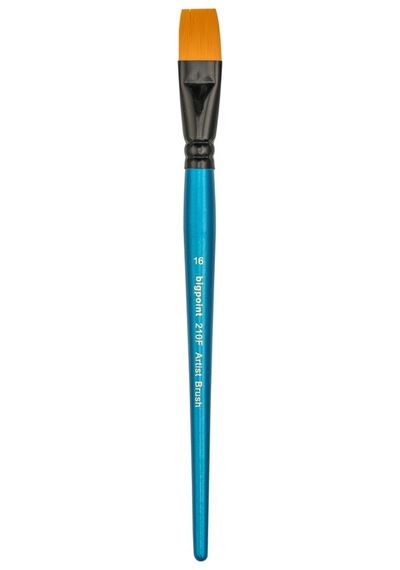 Bigpoint 210f Serisi Sentetik Kıl Düz Kesik Fırça No: 16 X 12 Adet