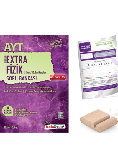 Ayt Extra Fizik Soru Bankası / 2. Kitap 2025-2026 + Telefon Tutucu + Tyt Deneme