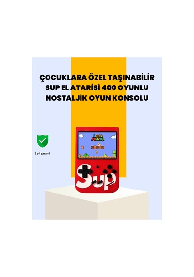 400 Oyunlu Taşınabilir Retro El Konsolu - Hs08371092-3929 Renkli