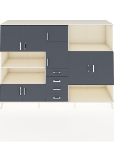 Hyperion Dolap 10 Raflı 4 Çekmeceli 8 Kapaklı 220x44x163 Aytaşı-a Aytaşı-antrasit Hyperion Dolap 10 Raflı 4 Çekmeceli 8 Kapaklı 220x44x163 Aytaşı-a Aytaşı-antrasit
