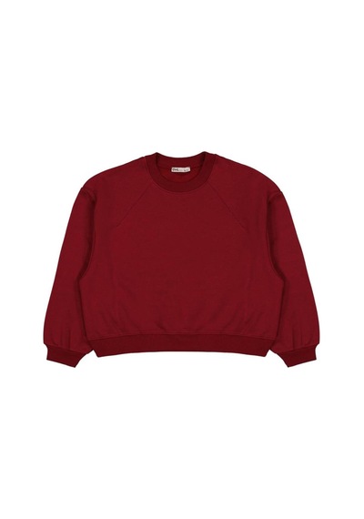 Civil Girls Düz 10-13 Yaş Sweatshirt Bordo