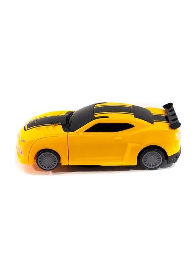 Robota Dönüşen Araba Transformers Sarı Işıklı Sesli 15 Cm