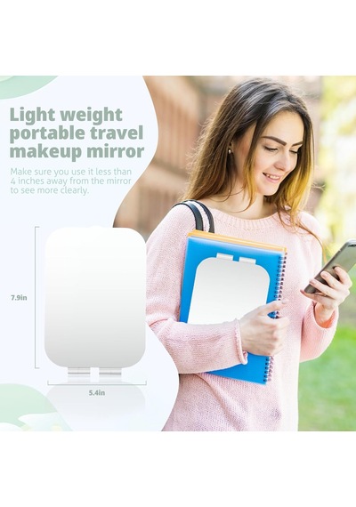 Seyahat Makyaj Aynası, 1100mah Pille Çalışan Taşınabilir Ayna, 3 Ayarlanabilir Işık Ayarı, 72 Led Işıklı Usb Genel