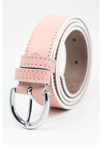 Parscraft Kadın Kemer Hakiki Deri 3 Cm Açık Pembe