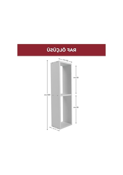 Modern Minimalist 2 Raflı Dekoratif Kitaplık, Dikey Tasarım Abanoz - Beyaz Modern Minimalist 2 Raflı Dekoratif Kitaplık, Dikey Tasarım Abanoz - Beyaz