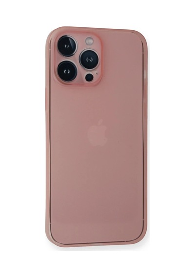 Apple Apple Uyumlu iPhone 14 Pro Kılıf Pp Ultra İnce Kapak - Pembe 0.2M-Çok Renkli