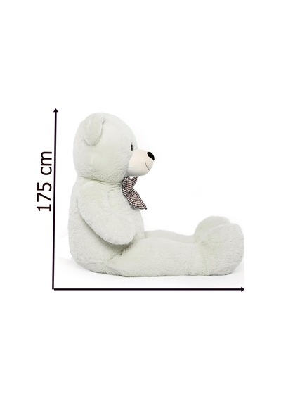 Tr 175 Cm Papyonlu Dev Boy Peluş Ayı -% 100 Yerli Kahverengi Genel
