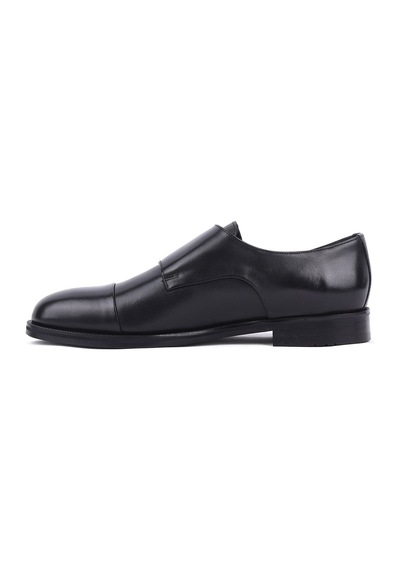 Shoetyle - Hakiki Deri Siyah Renk Günlük Erkek Ayakkabı 250-2379 -1537