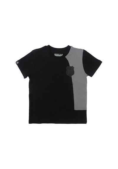 Beşiktaş Sıfır Yaka Çocuk T-shirt Antrasit