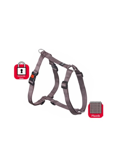 Karlıe - 913 - Kilitli Göğüs Tasma L 65-100 - Csmo-tex - Cm Gri