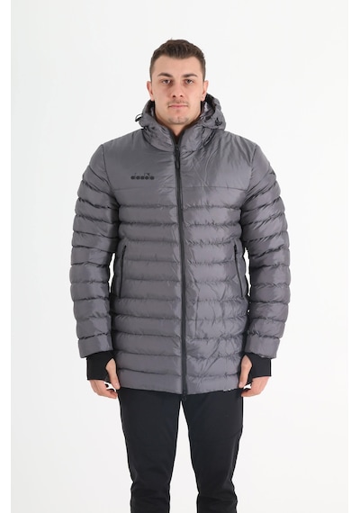 Diadora Motto Anorak Uzun Mont Antrasit Gri