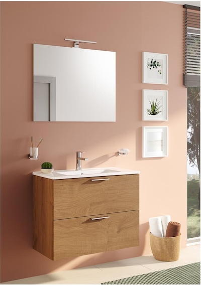 VitrA Mia Banyo Dolabı Seti 80 Cm Çekmeceli Altın Meşe 67093 Diğer