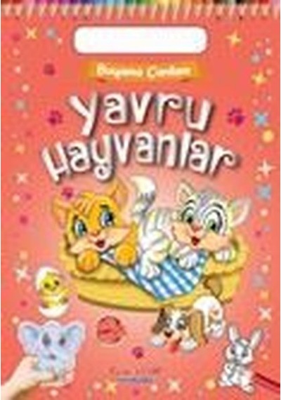 Yavru Hayvanlar - Boyama Çantam - Renkli Çıkartmalı- Yumurcak Yayınları