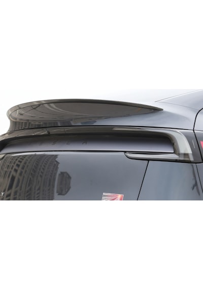 Tesla Juniper Arka Tampon Performance Tip Spoyleri Spoiler Parlak Karbon Kaplama Siyah