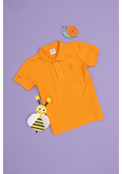 U.S. Polo Assn. Erkek Çocuk Turuncu Basic Polo Yaka Tişört 50279572-VR051 U.S. Polo Assn. Erkek Çocuk Turuncu Basic Polo Yaka Tişört 50279572-VR051