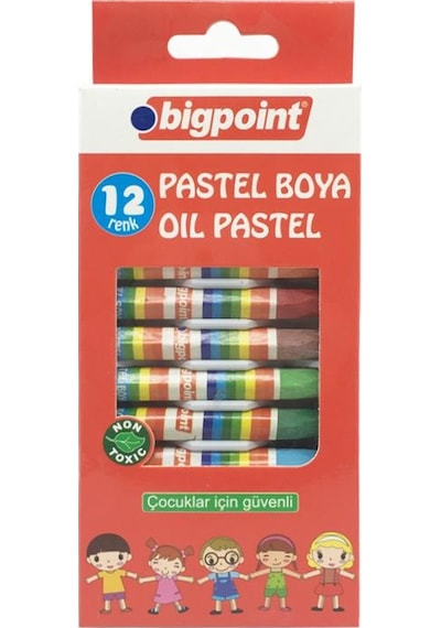 Bigpoint 12'Li Yağlı Pastel Boya Seti