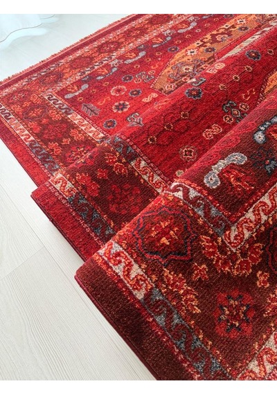 Andromeda Halı Artline Serisi 0l407e Salon Oturma Yatak Odası Halısı Kırmızı