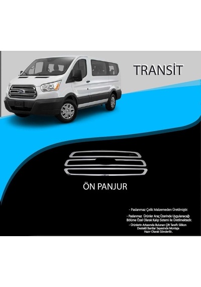 Ford Transit Krom Ön Panjur Krom Çıta 3 Prç.
