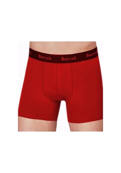 6 Adet Kırmızı Renk Modal Boxer Kırmızı