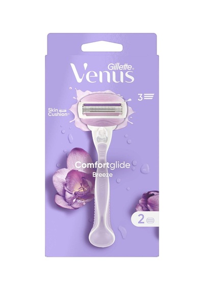 Gillette Venus Comfortglide Breeze Tıraş Makinesi + 2 Adet Yedek Başlık - 5 Adet Tarı