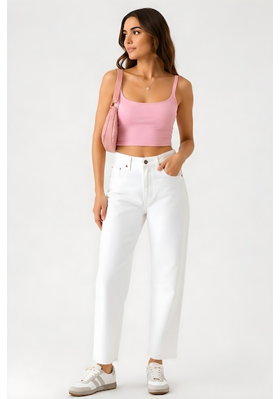 Lili Woman Kadın Beyaz Yüksek Bel Fit Jean Pantolon Ty.bjn01