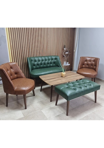 Azra Mobilya Deri Çay Seti Koltuk Takımı Oturma Grubu Cafe Mobilya Ofis-büro Mobilya Balkon Mobilya Yeşil-taba Azra Mobilya Deri Çay Seti Koltuk Takımı Oturma Grubu Cafe Mobilya Ofis-büro Mobilya Balkon Mobilya Yeşil-taba
