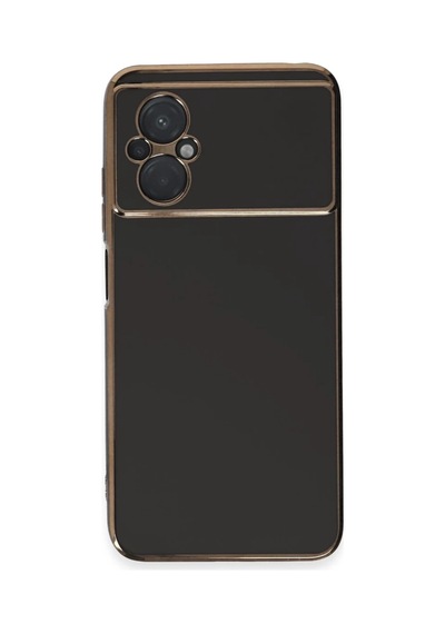 Xiaomi Poco M5 Uyumlu Kılıf Volet Silikon - Siyah