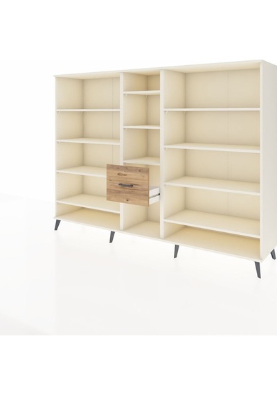 Hyperion Dolap 11 Raflı 3 Çekmeceli 220x44x163 Aytaşı-aytaşı/çam Aytası/atlas Çam - Aytası Hyperion Dolap 11 Raflı 3 Çekmeceli 220x44x163 Aytaşı-aytaşı/çam Aytası/atlas Çam - Aytası