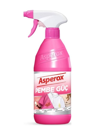 Asperox 650 Ml Pembe Güç Leke Çıkarıcı Sprey Konsantre Formül İle Etkili Temizlik X2