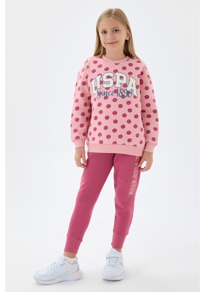 U.s. Polo Assn Kız Çocuk Pembe Eşofman Takımı Us1230-c-v1 Pembe