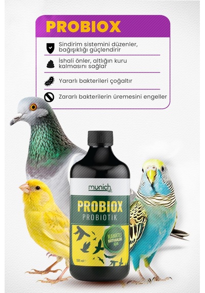 Probiox Kuşlar Için Sıvı Probiyotik 500 Ml