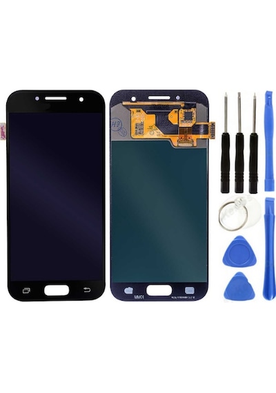 Te Samsung A7 2017 A720f Uyumlu Lcd Ekran Servis Siyah