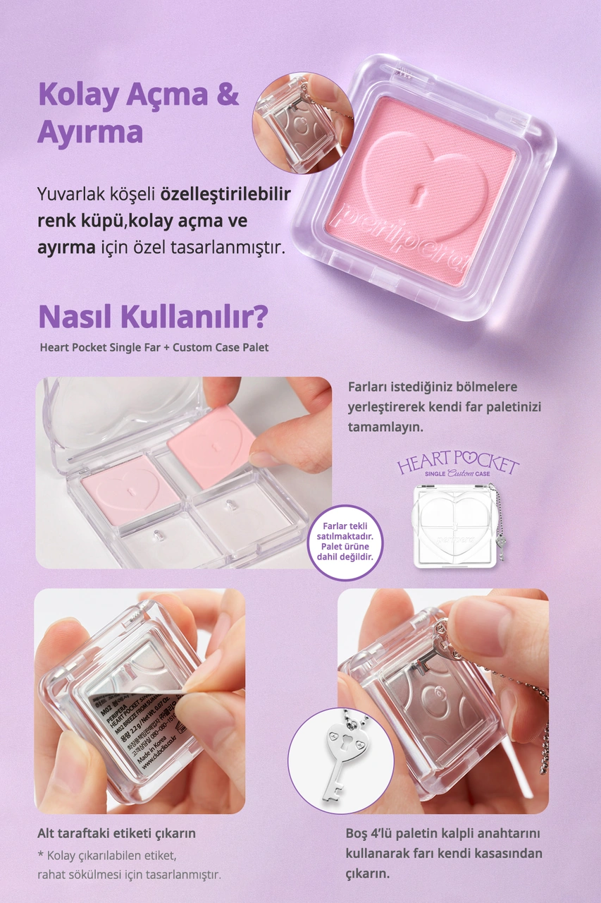 Peripera Heart Pocket Single S04 Dopa-pink