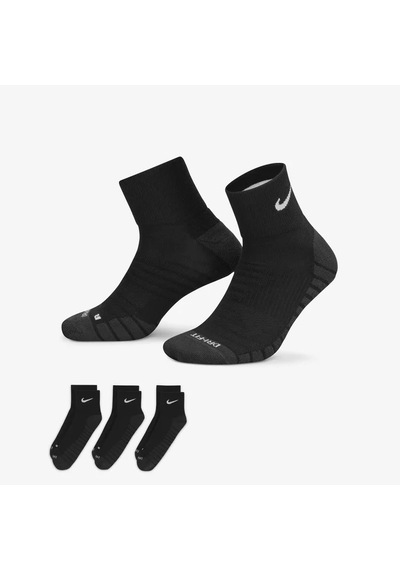 Nike Sx5549-010 Everyday Max Destekli Bilek Antrenman Çorapları 3 Çift Sıyah