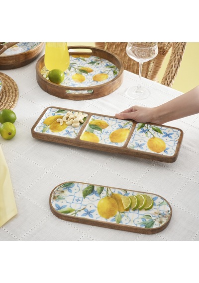 Karaca Home Mango Lemon 3'lü Çerezlik 42x14x2,5 Cm