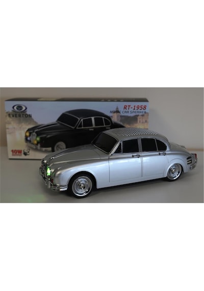 Everton Rt-1958 Gümüş Silver Arabalı Bluetooth Fm-usb-tf-aux Şarjlı Nostaljik Radyo