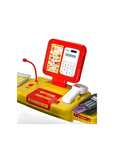 Hamburger Dükkanım Işıklı Sesli Barkod Okuyuculu Tartılı Pos Makineli Hesap Makineli Oyun Seti
