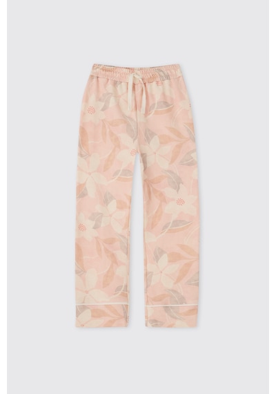 Panço Kız Çocuk Baskılı Pembe Pijama Takımı