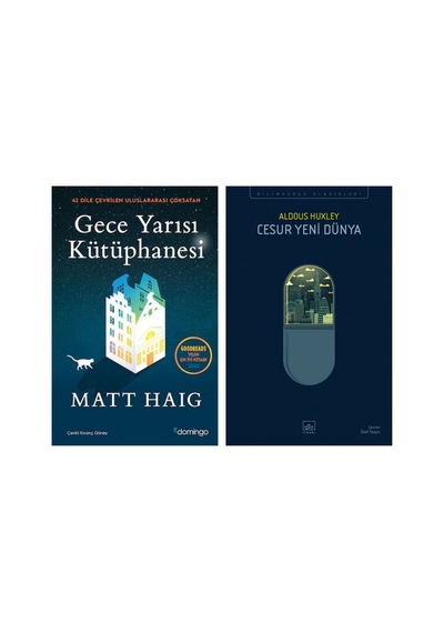 Gece Yarısı Kütüphanesi Matt Haig + Cesur Yeni Dünya Aldous Huxley